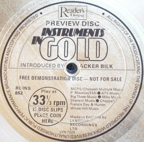 Acker Bilk - Instruments In Gold - Introduced By Acker Bilk