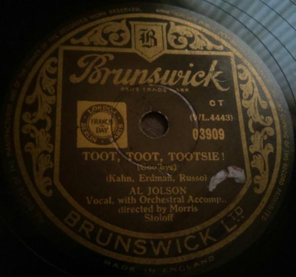 Al Jolson - Toot, Toot, Tootsie! (Goo' Bye) / Back In Your Own Back Yard