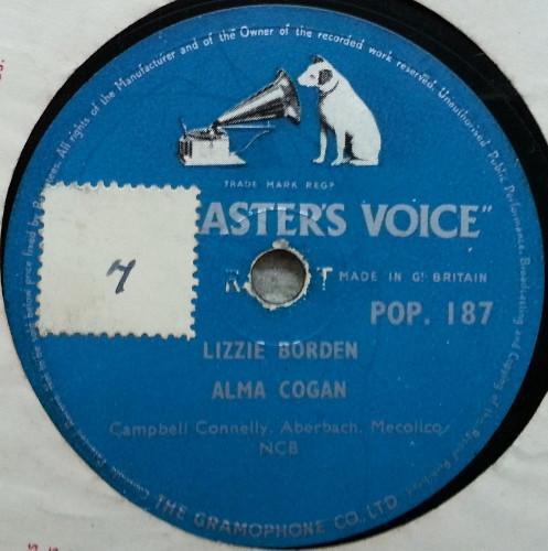 Alma Cogan - Lizzie Borden / Willie Can