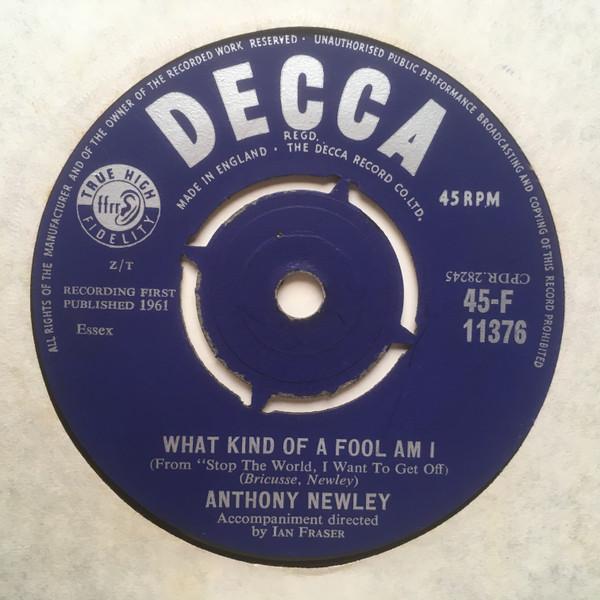 Anthony Newley - What Kind Of Fool Am I / Once In A Lifetime