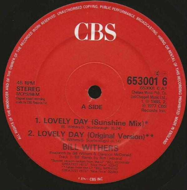 Bill Withers - Lovely Day (Sunshine Mix)