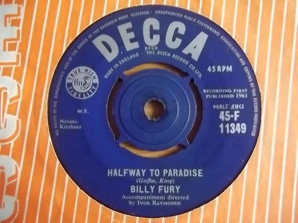 Billy Fury - Halfway To Paradise