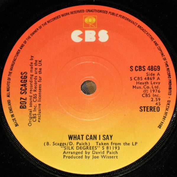 Boz Scaggs - What Can I Say