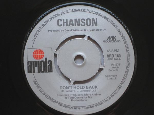 Chanson - Don't Hold Back