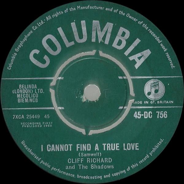 Cliff Richard & The Shadows - I Cannot Find A True Love
