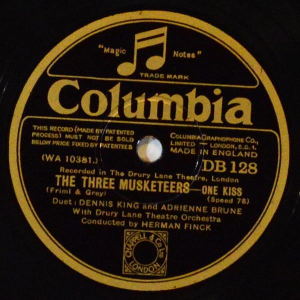 Dennis King (4), Adrienne Brune - The Three Musketeers - One Kiss / Your Eyes