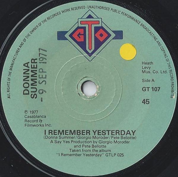 Donna Summer - I Remember Yesterday