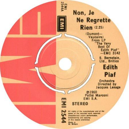 Edith Piaf - Non, Je Ne Regrette Rien