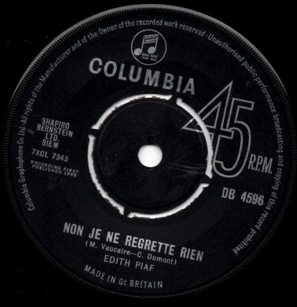 Edith Piaf - Non, Je Ne Regrette Rien