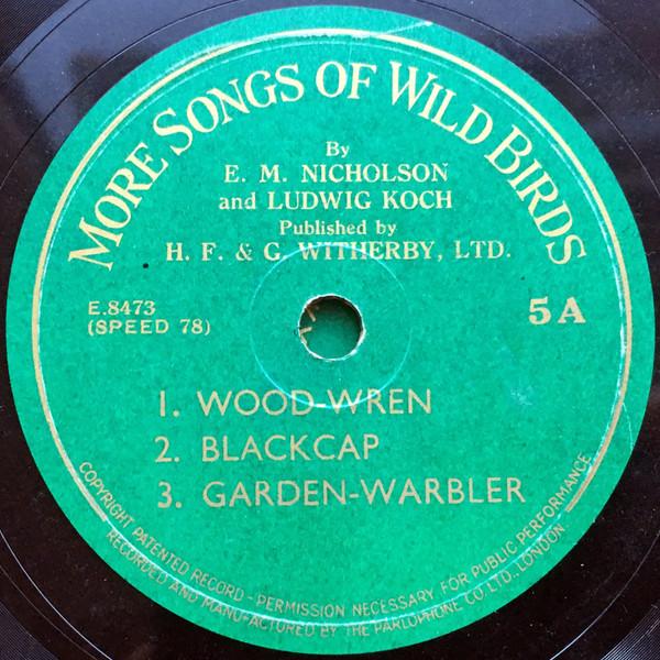 Edward Max Nicholson, Ludwig Koch - More Songs Of Wild Birds 5