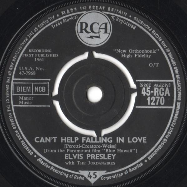 Elvis Presley, The Jordanaires - Can't Help Falling In Love