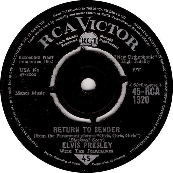 Elvis Presley, The Jordanaires - Return To Sender