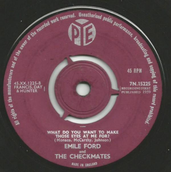 Emile Ford & The Checkmates - Don't Tell Me Your Troubles