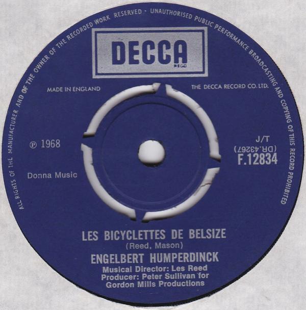 Engelbert Humperdinck - Les Bicyclettes De Belsize / Three Little Words (I Love You)