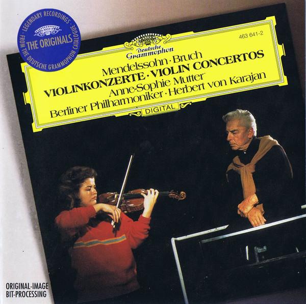 Felix Mendelssohn-Bartholdy, Max Bruch, Anne-Sophie Mutter, Berliner Philharmoniker, Herbert von Karajan - Violinkonzerte = Violin Concertos