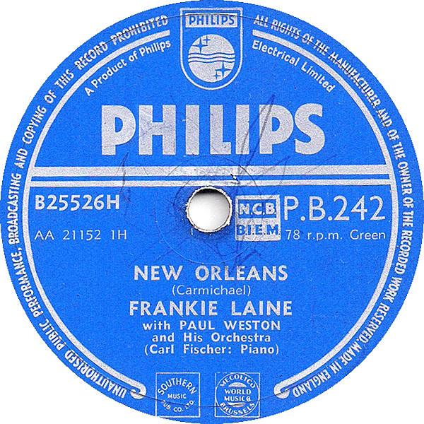 Frankie Laine, Paul Weston And His Orchestra - New Orleans / Granada
