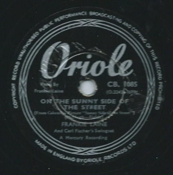 Frankie Laine - On The Sunny Side Of The Street / I May Be Wrong