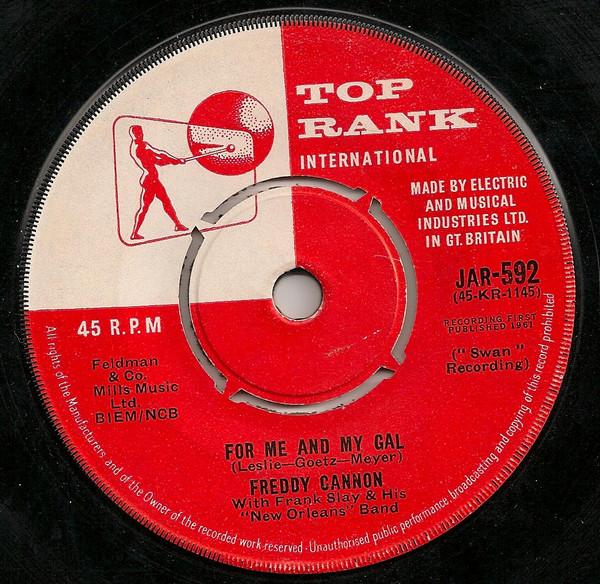 Freddy Cannon - For Me And My Gal / Blue Plate Special