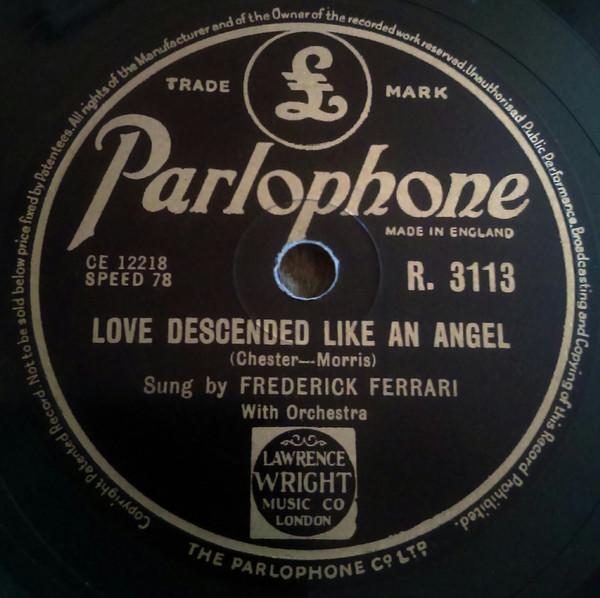 Frederick Ferrari - Love Descended Like An Angel / My Love Is Only For You