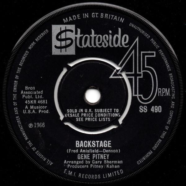 Gene Pitney - Backstage