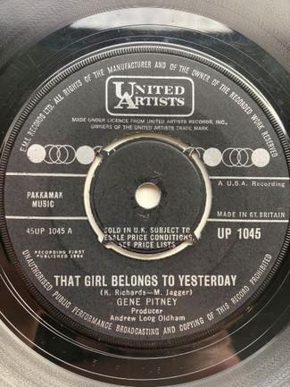 Gene Pitney - That Girl Belongs To Yesterday