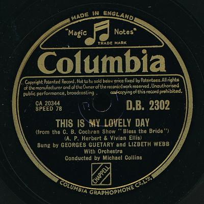 Georges Guétary, Lizbeth Webb - This Is My Lovely Day / I Was Never Kissed Before