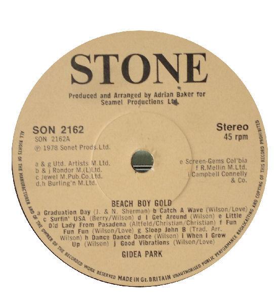 Gidea Park - Beach Boy Gold / Lady Be Good