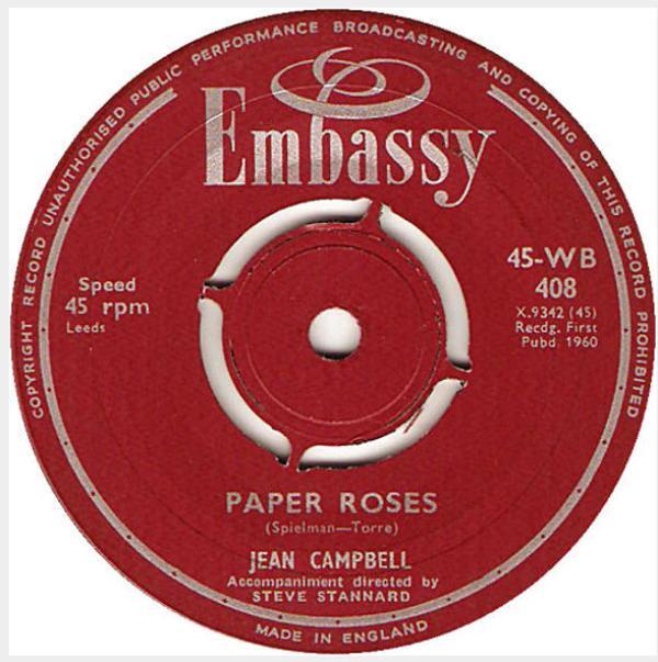 Jean Campbell - Paper Roses / Train Of Love