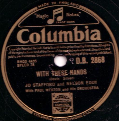 Jo Stafford, Nelson Eddy - With These Hands / Till We Meet Again