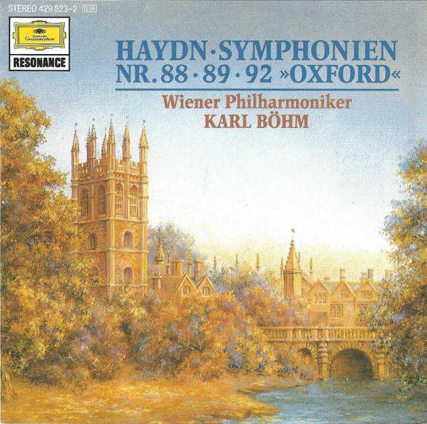 Joseph Haydn, Wiener Philharmoniker, Karl Böhm - Symphonien Nr. 88 • 89 • 92 »Oxford«