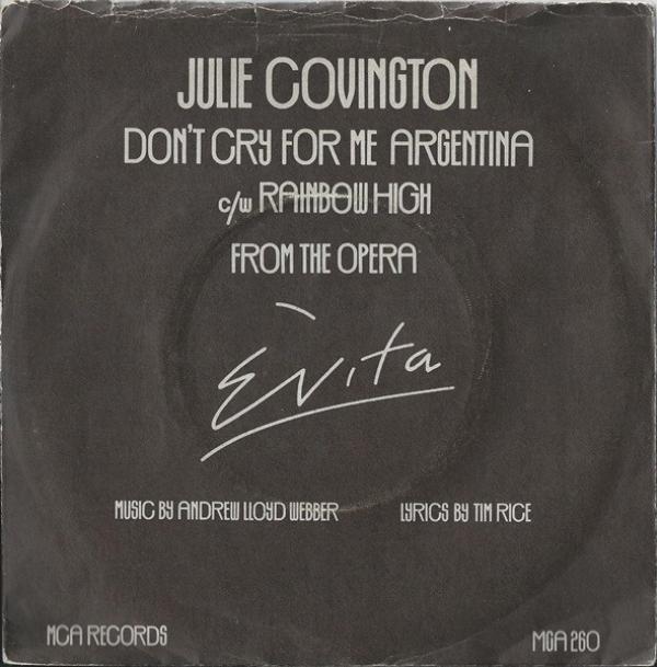 Julie Covington - Don't Cry For Me Argentina