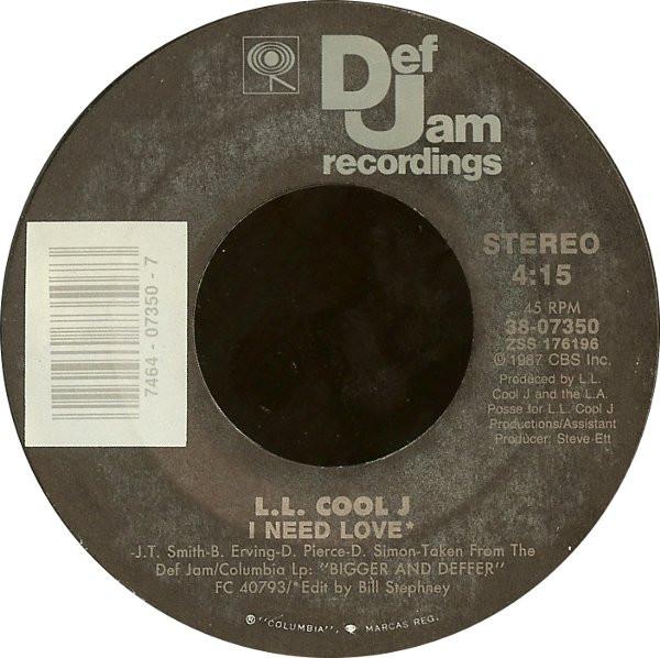 LL Cool J - I Need Love / My Rhyme Ain't Done