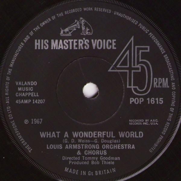 Louis Armstrong Orchestra & Chorus, Louis Armstrong And His All-Stars - What A Wonderful World / Cabaret