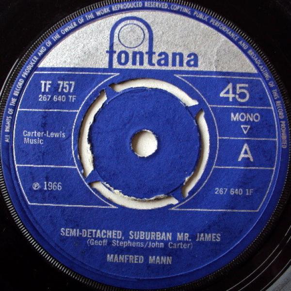 Manfred Mann - Semi-Detached, Suburban Mr. James