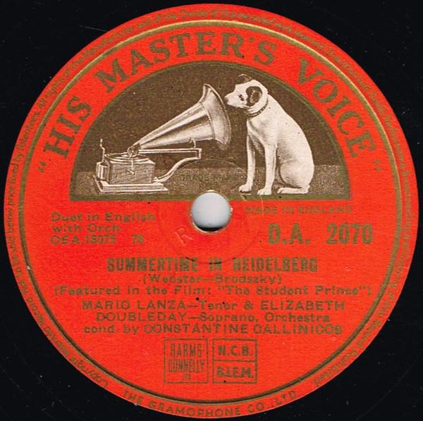 Mario Lanza, Elizabeth Doubleday - Summertime In Heidelberg / Gaudeamus Igitur