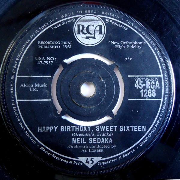 Neil Sedaka - Happy Birthday, Sweet Sixteen