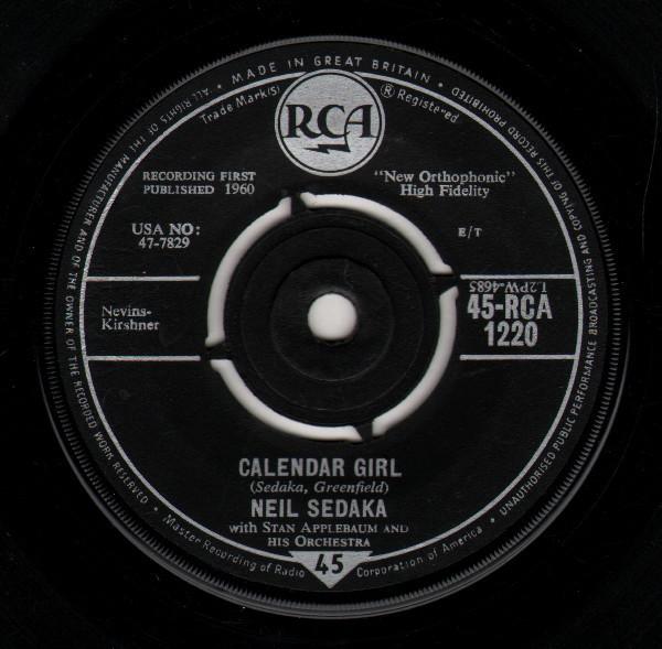Neil Sedaka, Stan Applebaum And His Orchestra - Calendar Girl