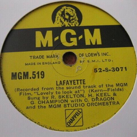 Red Skelton, Howard Keel, Gower Champion, Kathryn Grayson - Lafayette / (When Your Heart's On Fire) Smoke Gets In Your Eyes
