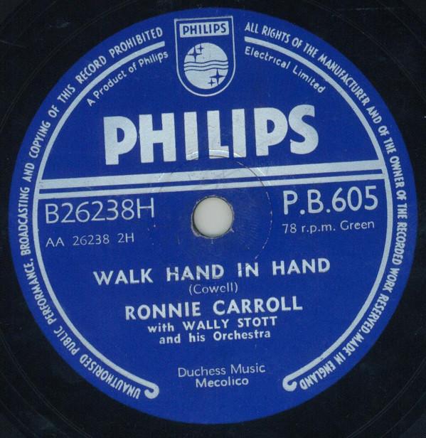 Ronnie Carroll - Walk Hand In Hand / Sweet Heartaches