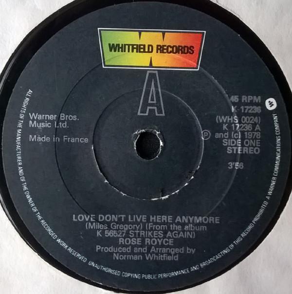 Rose Royce - Love Don't Live Here Anymore