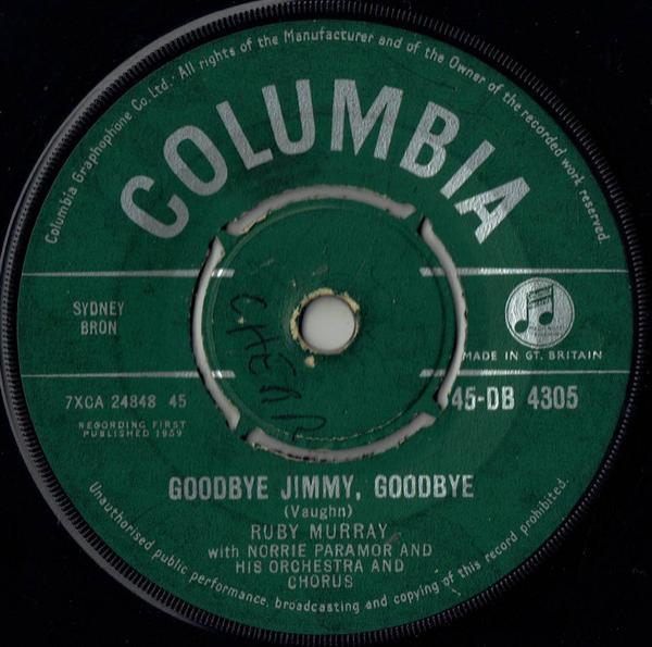 Ruby Murray - Goodbye Jimmy, Goodbye
