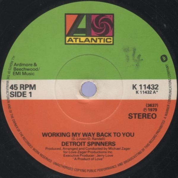 Spinners - Working My Way Back To You