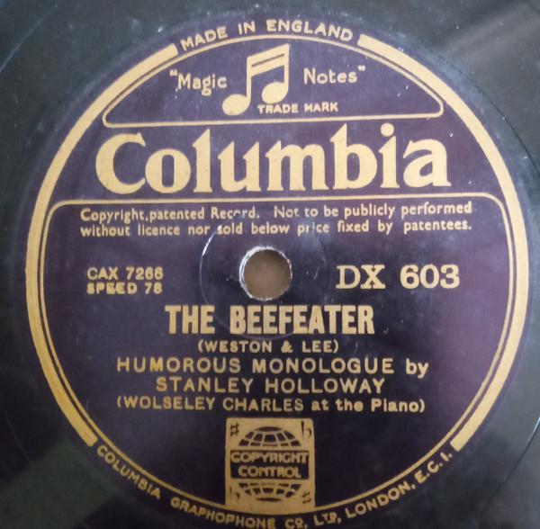 Stanley Holloway - The Beefeater / With Her Head Tucked Underneath Her Arm
