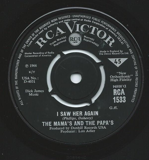 The Mamas & The Papas - I Saw Her Again