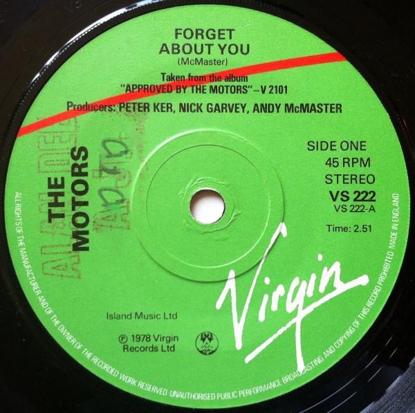 The Motors - Forget About You