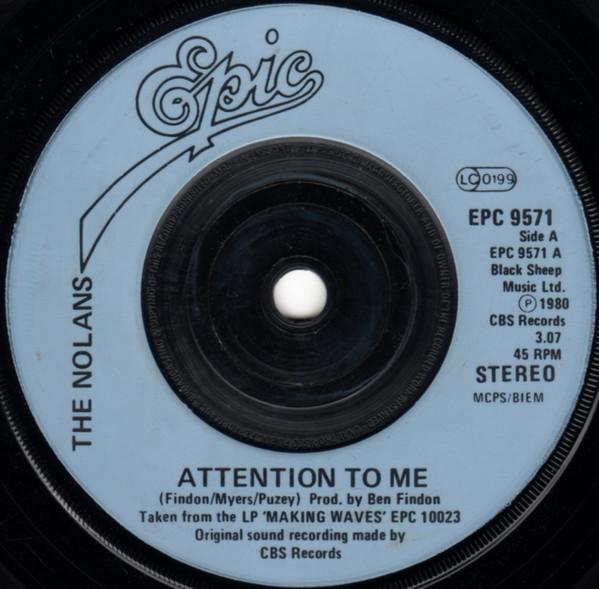 The Nolans - Attention To Me