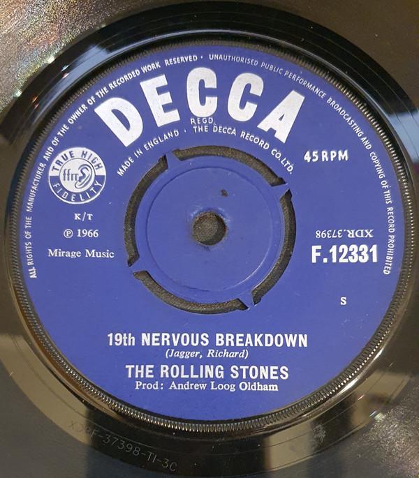 The Rolling Stones - 19th Nervous Breakdown / As Tears Go By