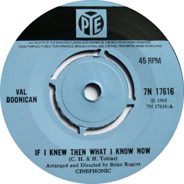 Val Doonican - If I Knew Then What I Know Now