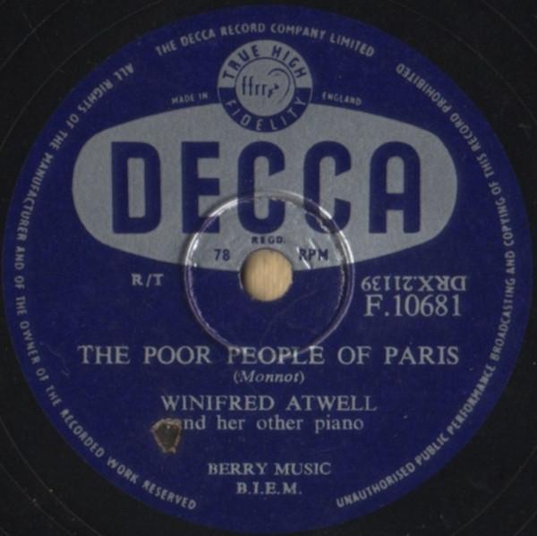 Winifred Atwell - The Poor People Of Paris / Piano Tuner's Boogie
